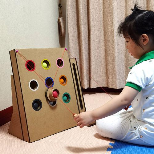 科学区幼儿园自制玩教具手工制作教玩具+diy儿童纸板材料包